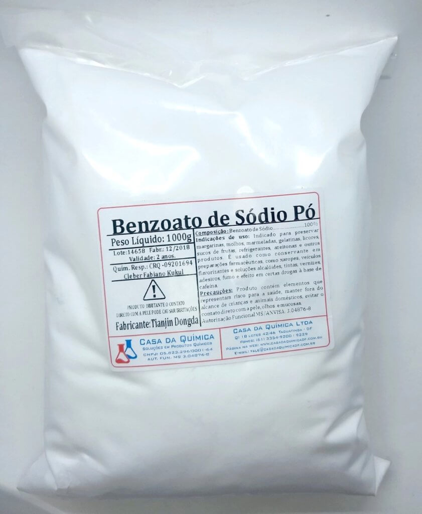 Benzoato de sódio Casa da Química